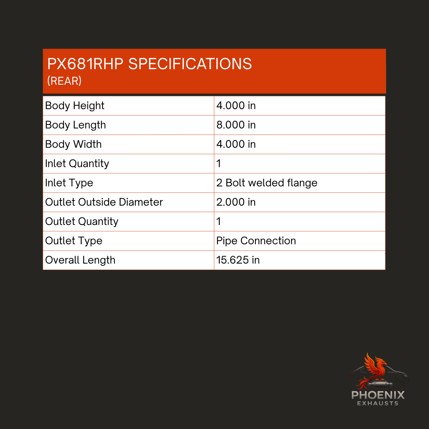 Fits 2012-2017 Kia Rio 1.6L Catalytic Converter | Rear