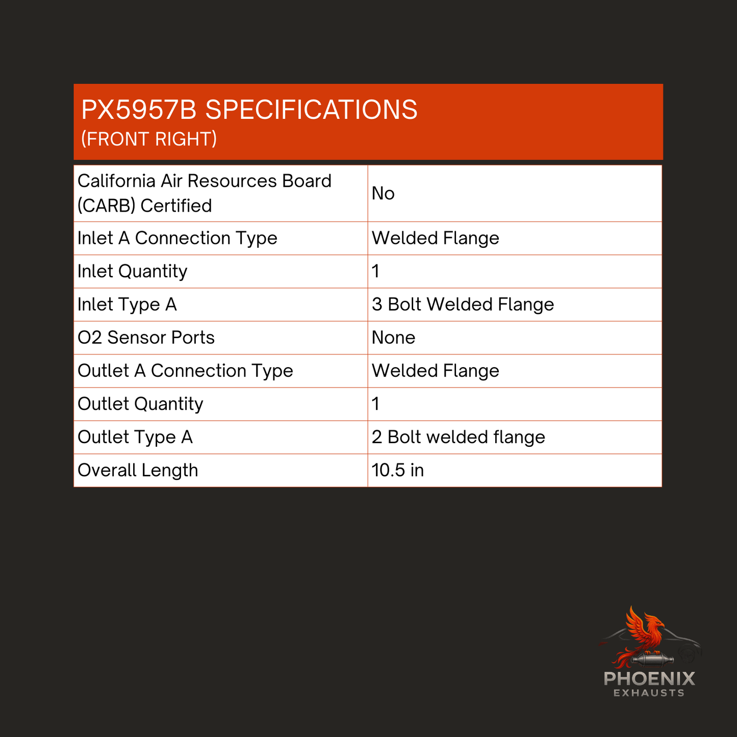 Fits 2010-2011 Buick LaCrosse 3.6L Catalytic Converter | Front Right