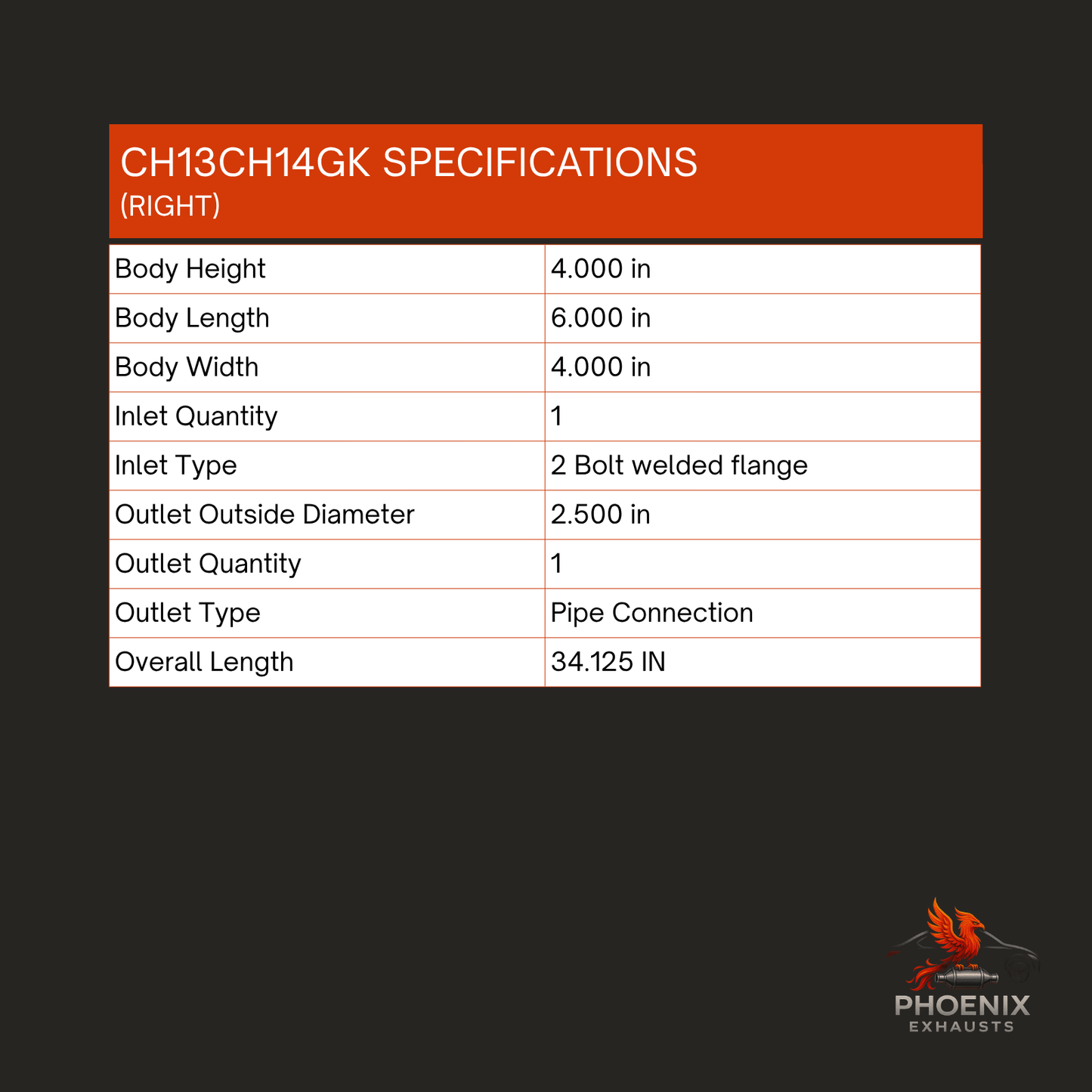 Fits 2010-2011 Chevrolet Camaro 3.6L Catalytic Converter | Right