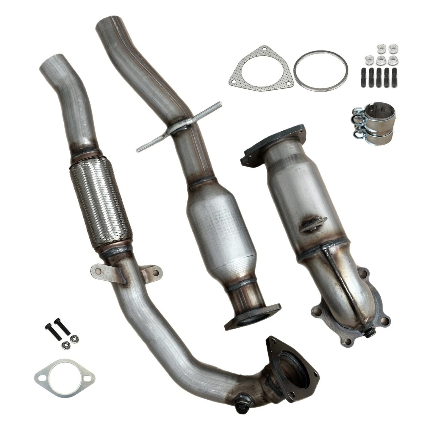 Fits 2013-2015 Chevrolet Malibu 2.0L Manifold Catalytic Converter | Front & Rear Set