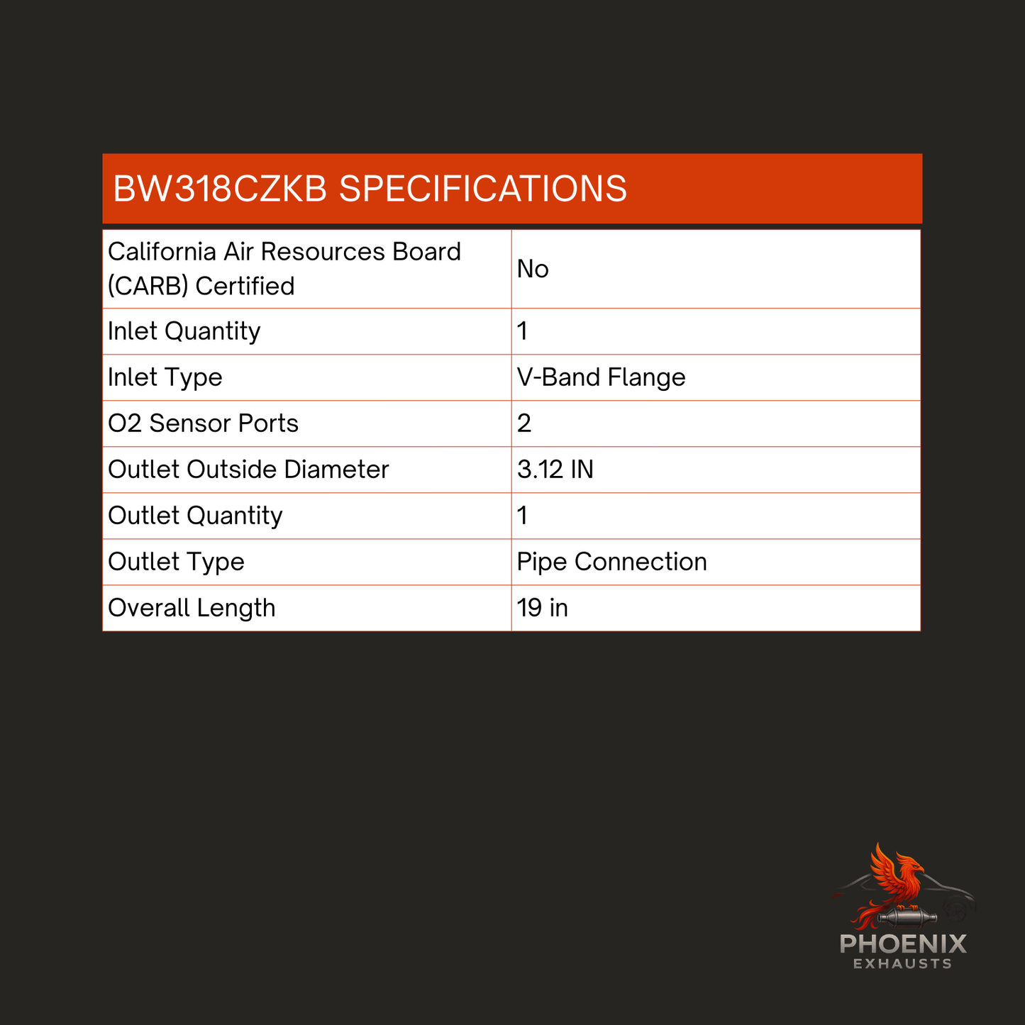 Fits 2016-2019 BMW 640I 3.0L Turbo Catalytic Converter