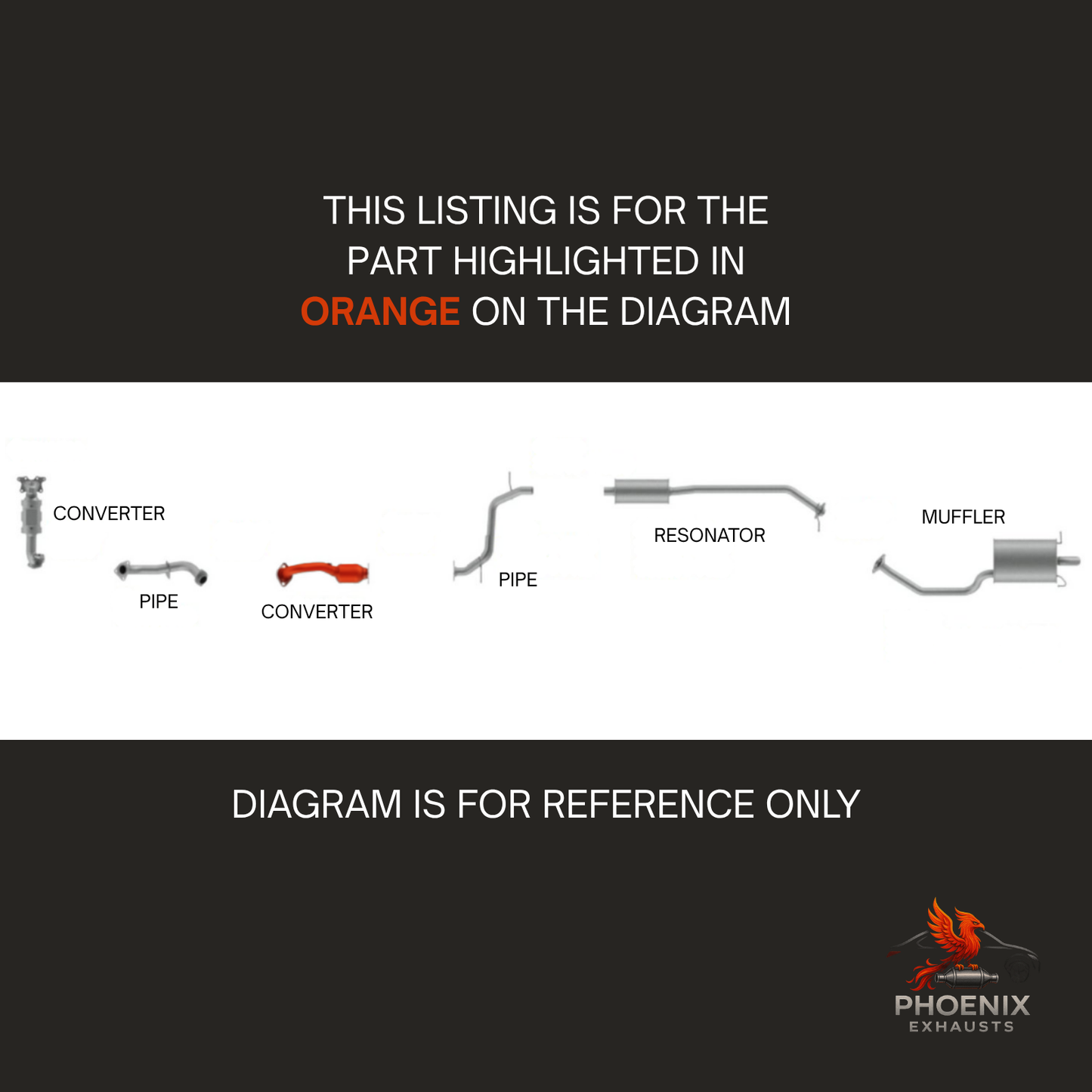 Fits 2016-2021 Honda HR V 1.8L AWD Catalytic Converter | Rear