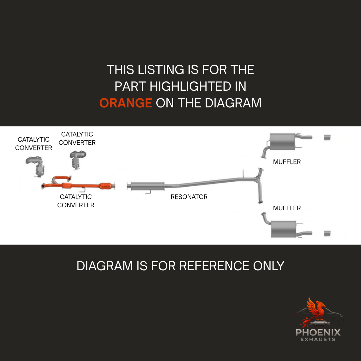 Fits 2007-2017 Lexus ES350 3.5L Catalytic Converter w/ Flex Pipe