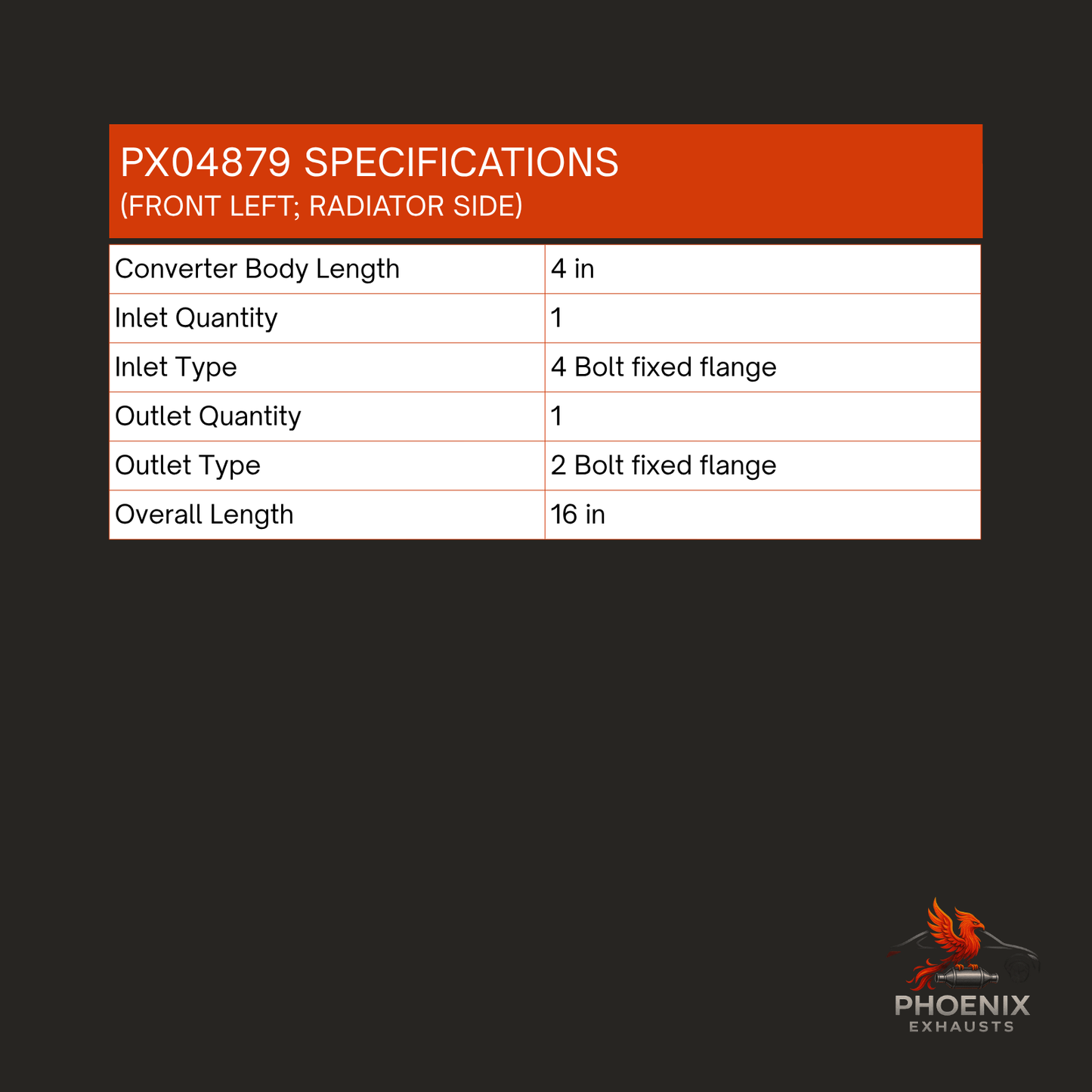 2014-2019 Chevrolet Impala 3.6L Direct Fit Catalytic Converter | Bank 2 Driver Side