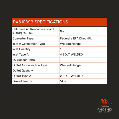 Fits 2018-2023 Chevrolet Traverse 3.6L Manifold Catalytic Converter | Front & Rear Set