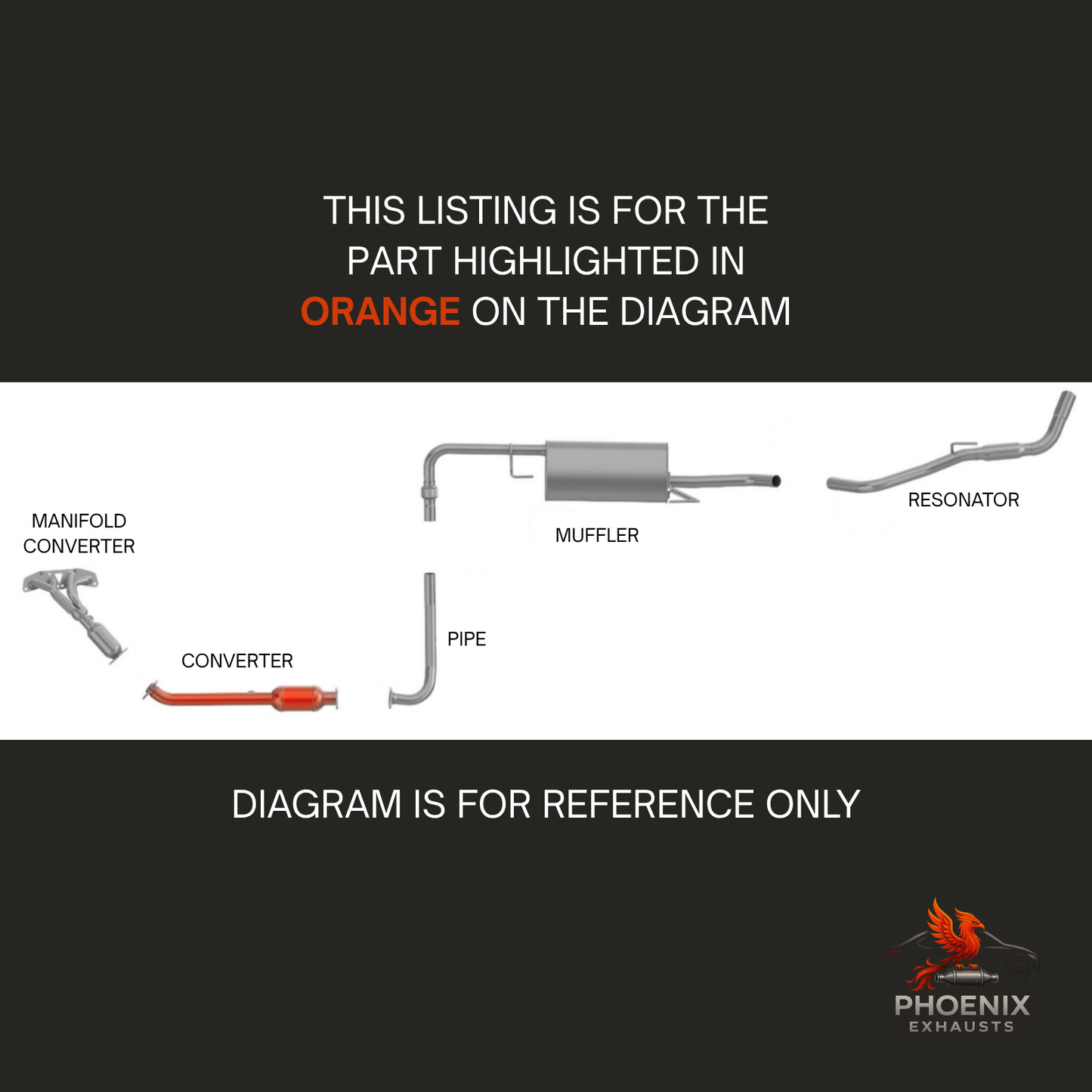 Fits 2005-2018 Nissan Frontier 2.5L Catalytic Converter | Rear