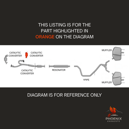 Fits 2010-2011 Buick LaCrosse 3.6L Catalytic Converter | Front Right