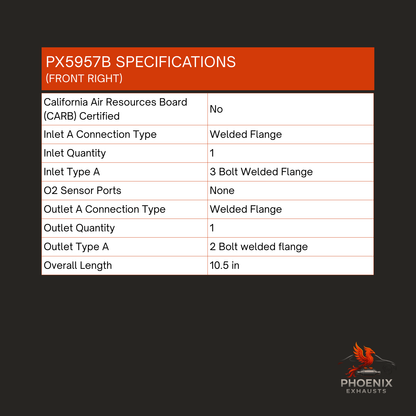 Fits 2010-2011 Buick LaCrosse 3.6L Catalytic Converter | Front Right