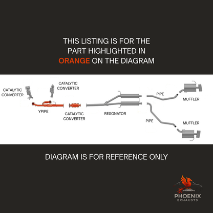 2010-2013 Acura ZDX 3.7L Direct Fit Catalytic Converter and Flex Y-pipe | Rear Catalytic Converter + Flex Y-pipe Set