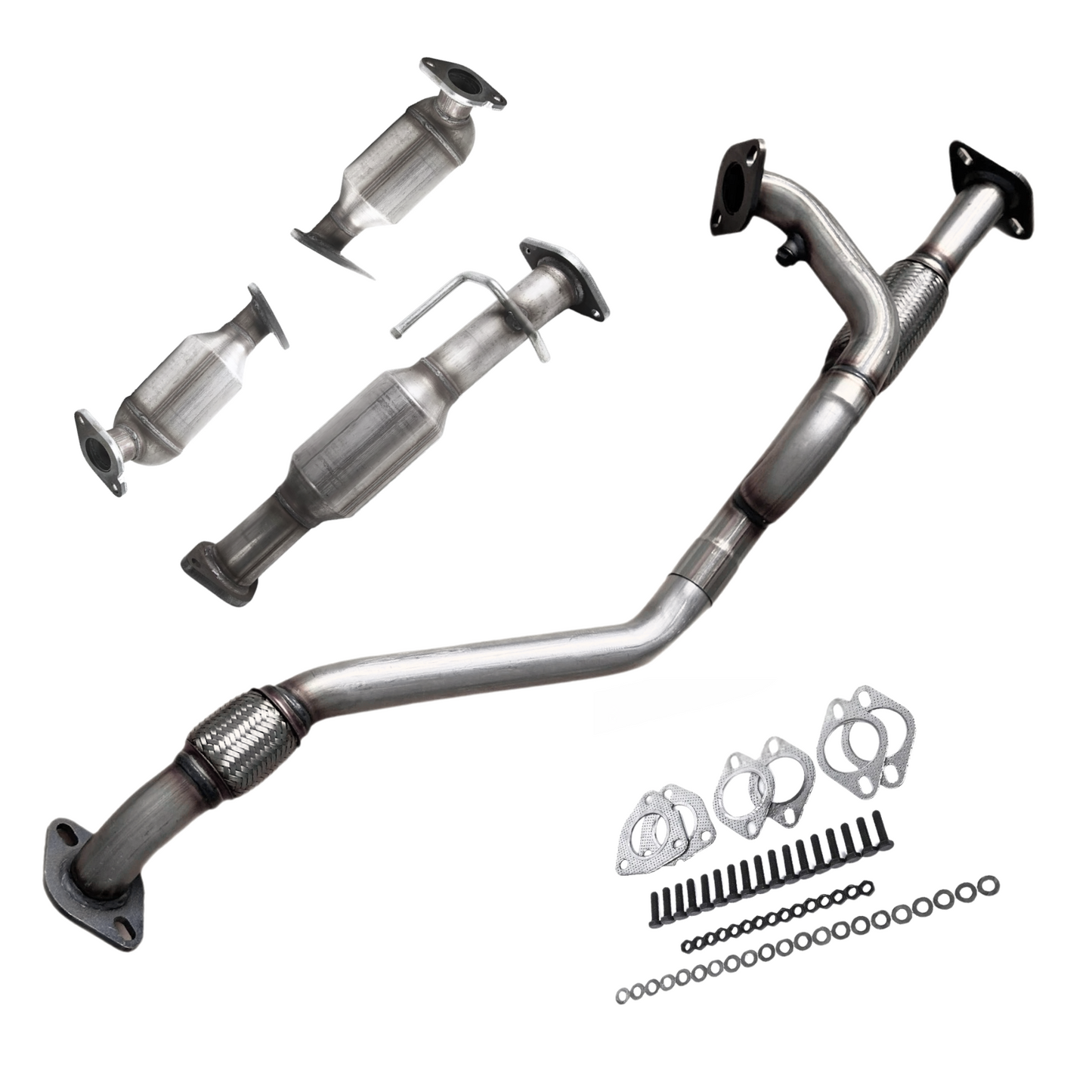 Fits 2008-2017 Buick Enclave 3.6L Catalytic Converter w/ Flex Pipe | All 3 Set