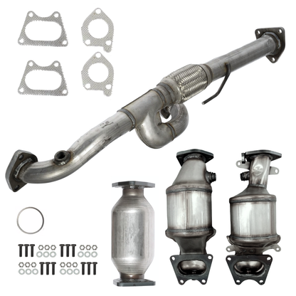 2005-2010 Honda Odyssey 3.5L Direct Fit Catalytic Converter with Y-Pipe Set | All 4 (Bank 1, 2, Rear, Flex Y-Pipe) Direct Fit
