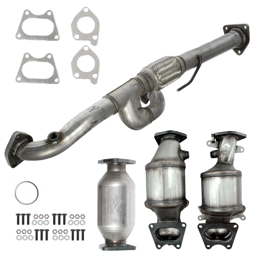 2005-2010 Honda Odyssey 3.5L Direct Fit Catalytic Converter with Y-Pipe Set | All 4 (Bank 1, 2, Rear, Flex Y-Pipe) Direct Fit