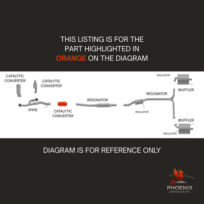 Fits 2004-2008 Acura TL 3.5L Catalytic Converter | Rear