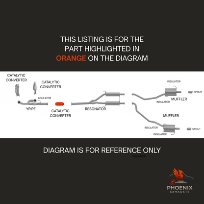 Fits 2004-2008 Acura TL 3.2L Catalytic Converter | Rear