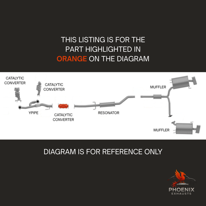 Fits 2004-2008 Acura TL 3.2L Catalytic Converter | Rear