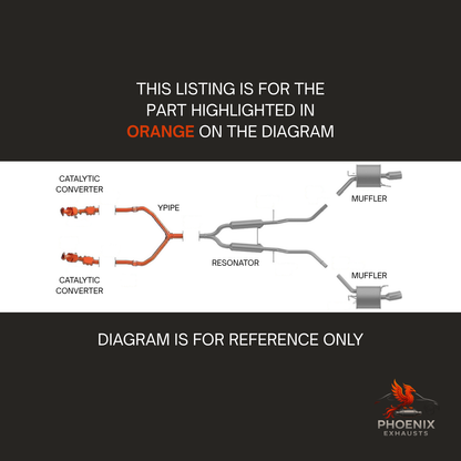 Fits 2009-2013 Infiniti G37 3.7L Catalytic Converter w/ Flex Pipe | All 3 Set