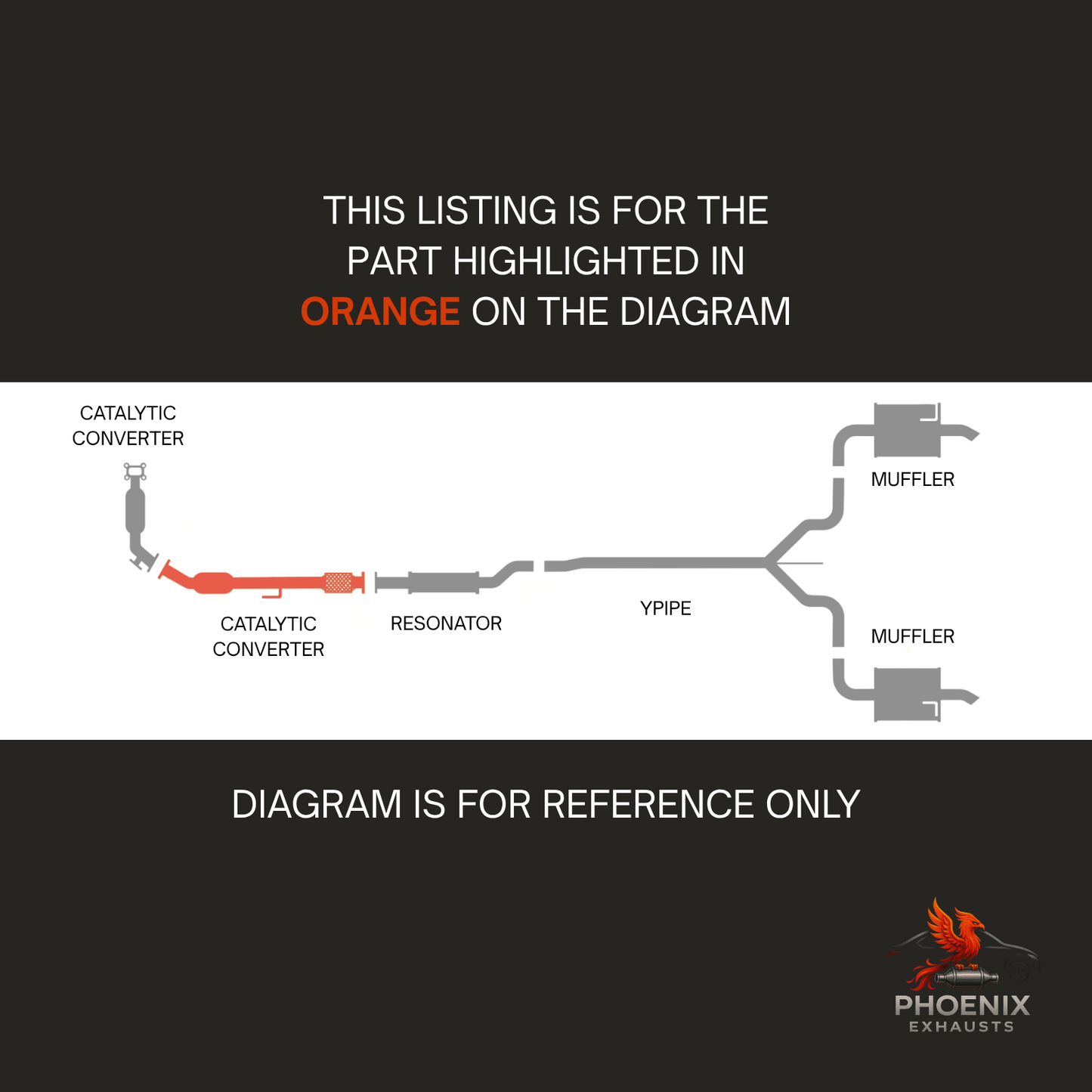 Fits 2019-2021 Nissan Altima 2.5L FWD Catalytic Converter | Rear