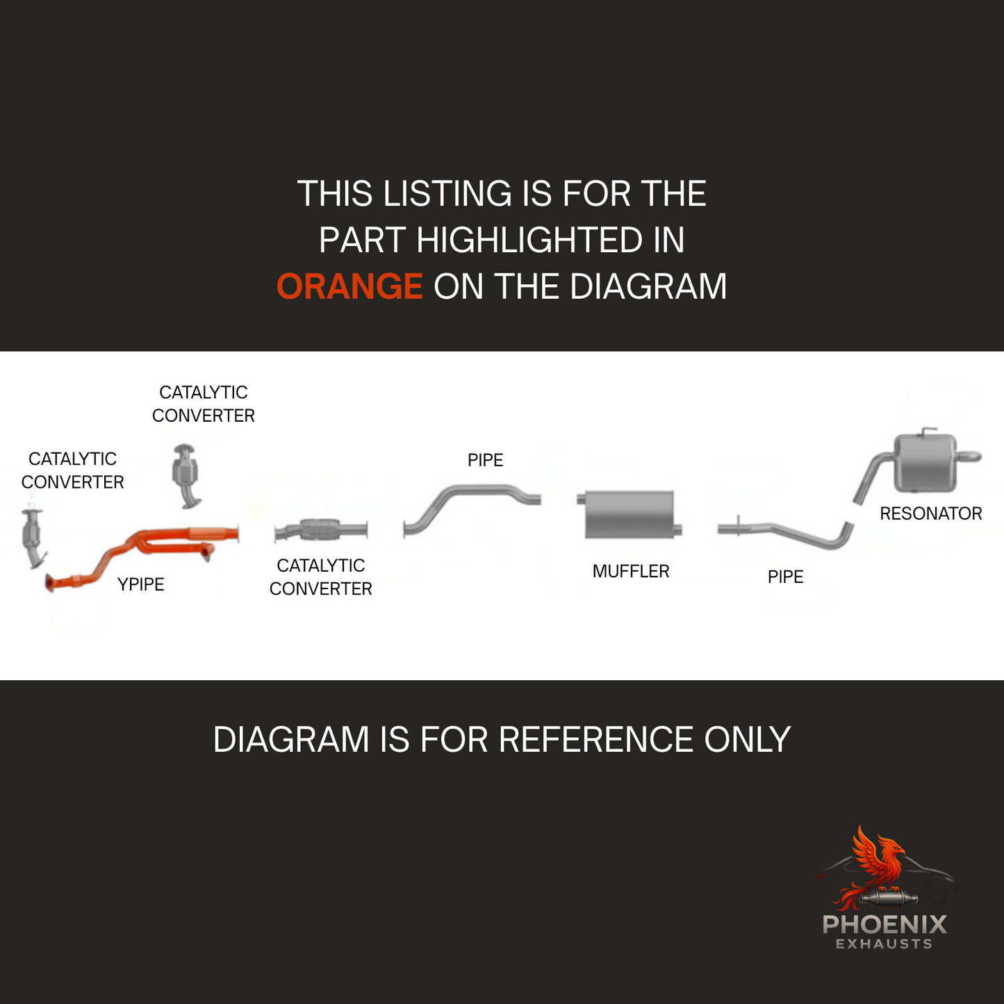 Fits 2009-2010 Saturn Outlook 3.6L Catalytic Converter w/ Flex Pipe | Front