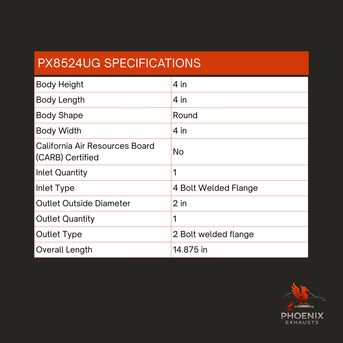 Fits 2012-2016 Cadillac SRX 3.6L Catalytic Converter | Bank 1 Firewall Side