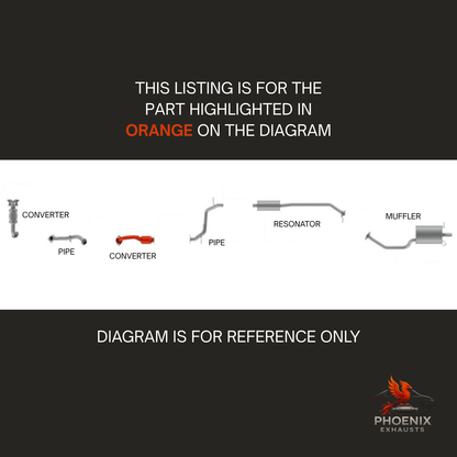 Fits 2016-2021 Honda HR V 1.8L AWD Catalytic Converter | Rear