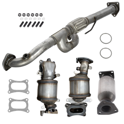 2009-2015 Honda Pilot 3.5L Direct Fit Catalytic Converter and Flex Y-pipe | All 4 Set (Bank 1, 2, Rear + Flex Y-pipe)