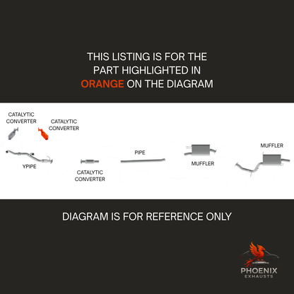 Fits 2013-2018 Hyundai Santa Fe 3.3L FWD Catalytic Converter | Firewall Side