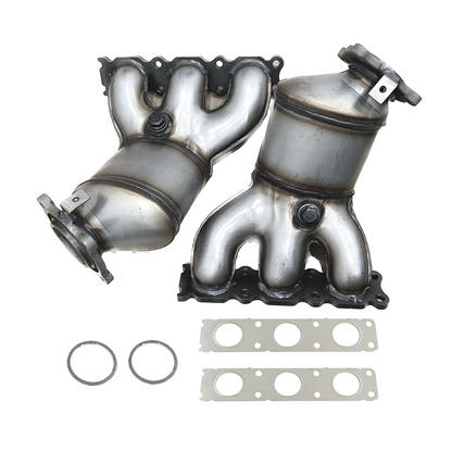 Fits 2007-2010 Volvo S80 3.2L Manifold Catalytic Converter | Left & Right Set