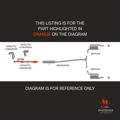 Fits 2005-2017 Toyota Avalon 3.5L Catalytic Converter w/ Flex Pipe