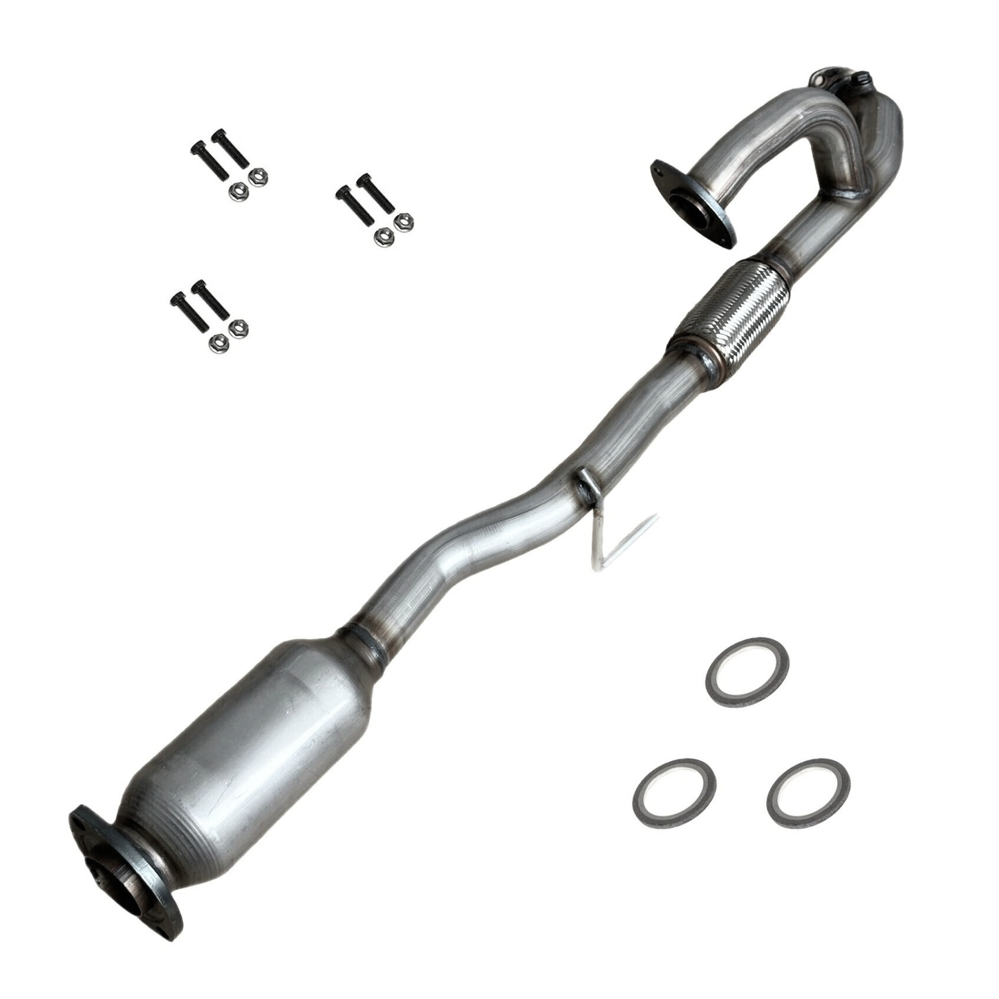 Fits 2004-2006 Toyota Solara 3.3L Catalytic Converter w/ Flex Pipe | Rear