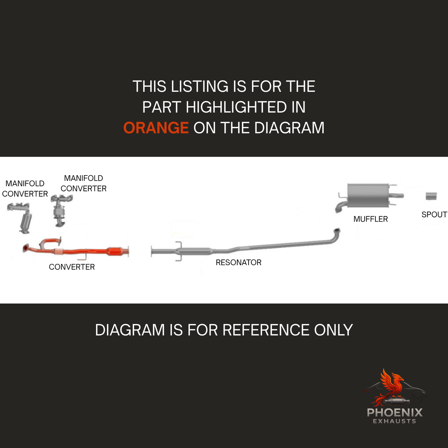 Fits 2004-2006 Lexus ES330 3.3L Catalytic Converter w/ Flex Pipe | Rear