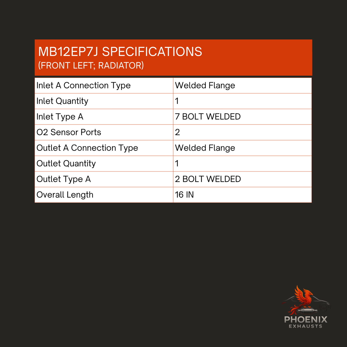 Fits 2006-2012 Mitsubishi Eclipse 3.8L Manifold Catalytic Converter | Front