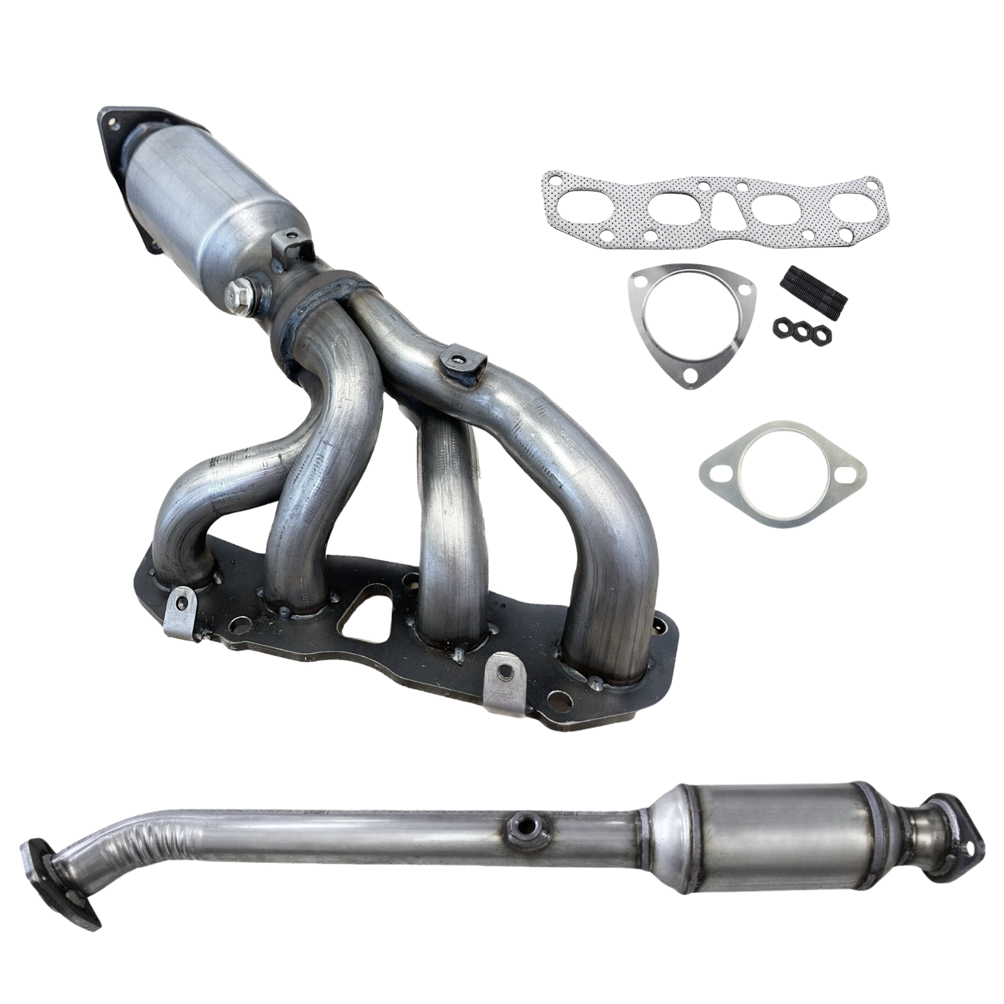 Fits 2009-2012 Suzuki Equator 2.5L Manifold Catalytic Converter | Front & Rear Set