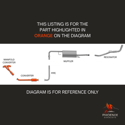 Fits 2005-2018 Nissan Frontier 2.5L Manifold Catalytic Converter | Front & Rear Set