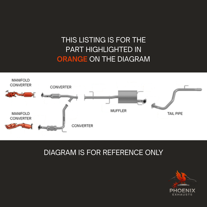 Fits 2013-2014 Toyota FJ Cruiser 4.0L Manifold Catalytic Converter | Left & Right Set