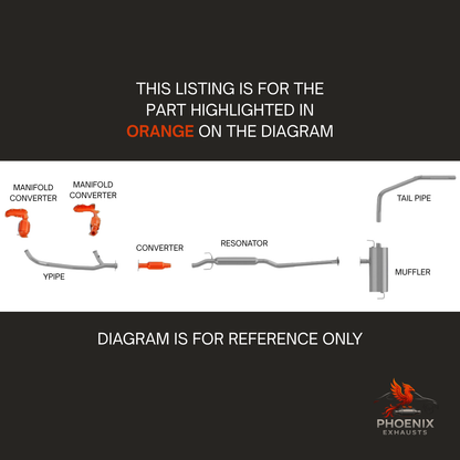 Fits 2004-2006 Toyota Sienna 3.3L FWD Manifold Catalytic Converter | Manifold & Rear Set