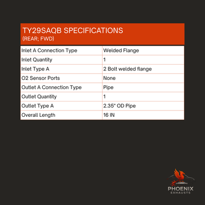 Fits 2004-2010 Toyota Sienna 3.5L FWD Catalytic Converter | Rear