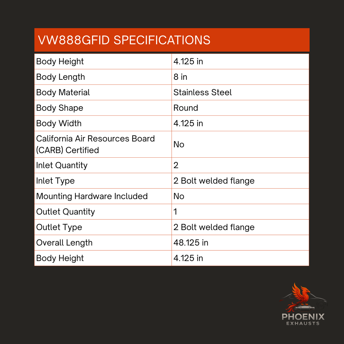 Fits 2001-2005 Volkswagen Beetle 2.0L Catalytic Converter