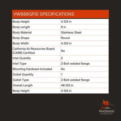 Fits 2001-2005 Volkswagen Beetle 2.0L Catalytic Converter